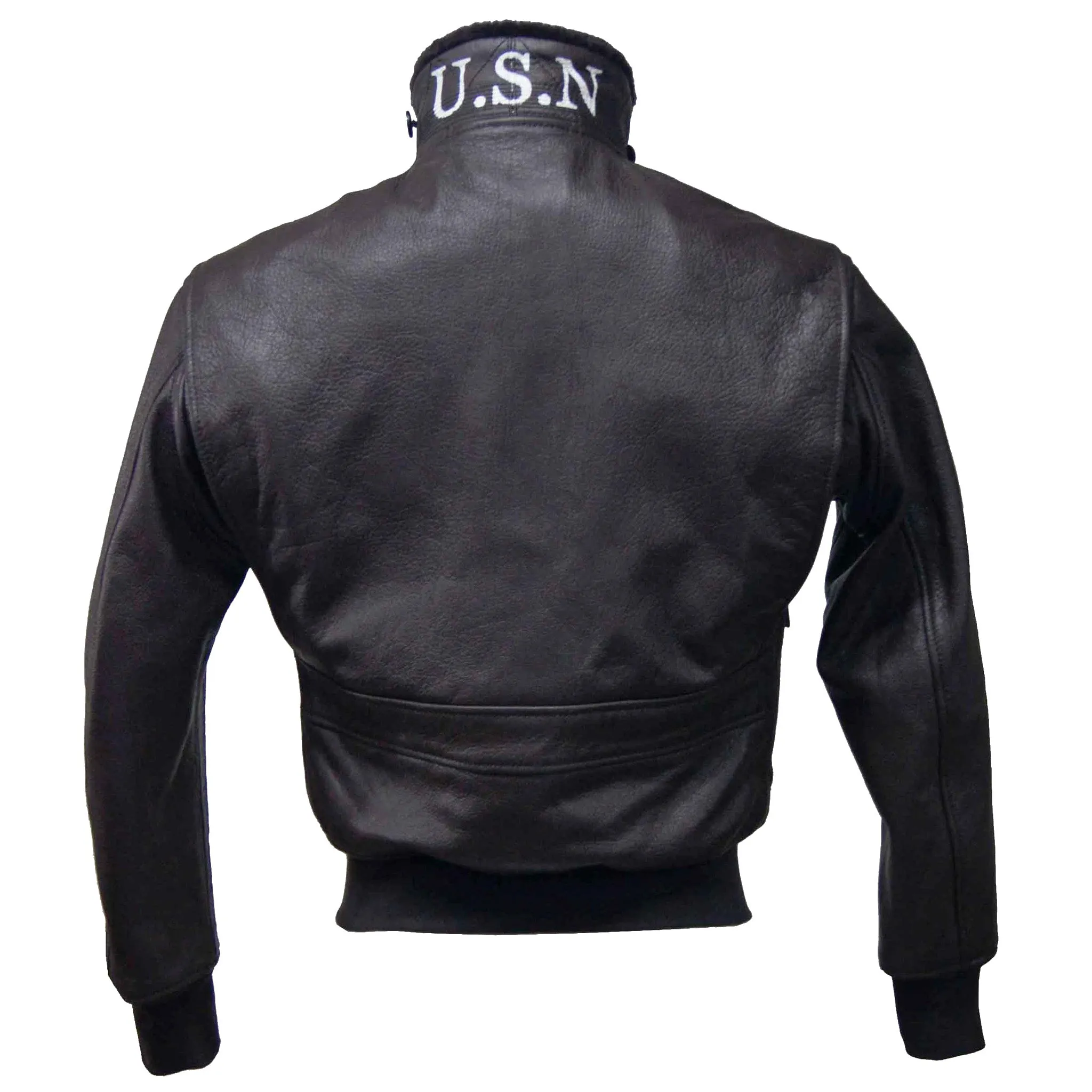 Flight G1 55J14 Bomber Naval Flying Men Jacket USN Seal Brown Goatskin Leather sold by Five Star Leather product image thumbnail 2
