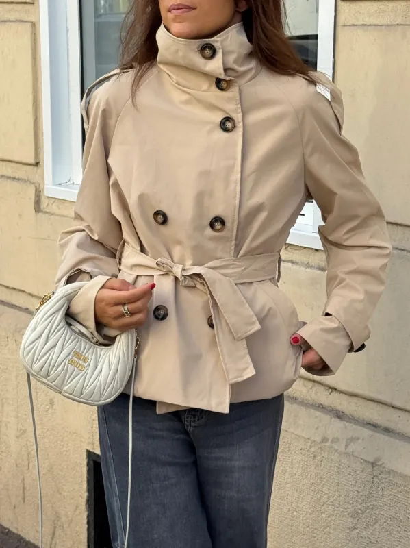 Alden Trench Coat - Beige sold by Eyisa