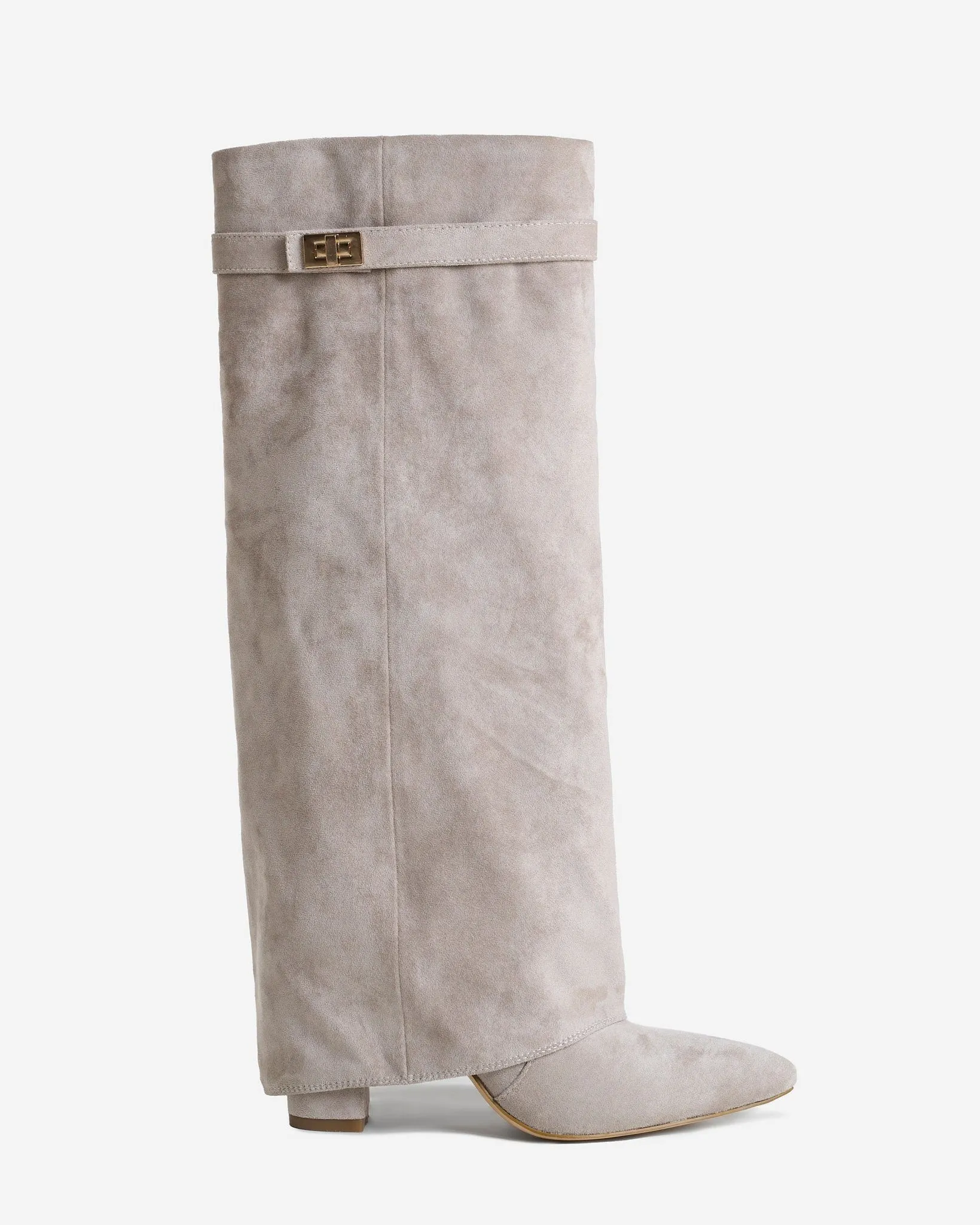 Lavista Suede knee high boots - Taupe sold by Eyisa