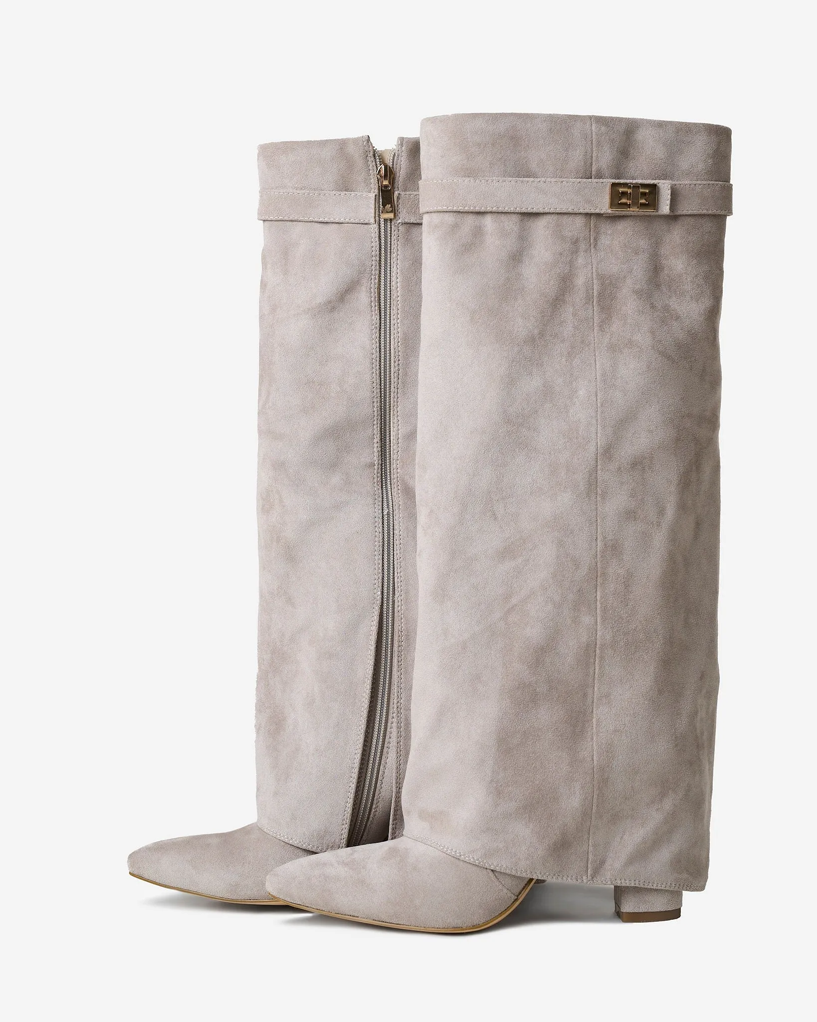 Lavista Suede knee high boots - Taupe sold by Eyisa product image thumbnail 4