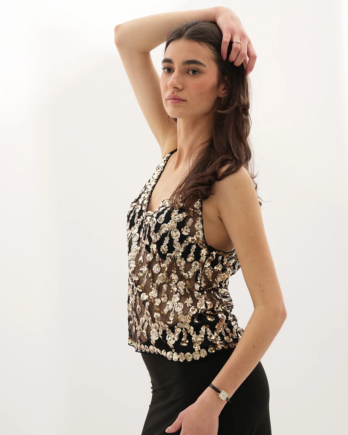 Lola Embellished Top - Gold sold by Eyisa product image thumbnail 2
