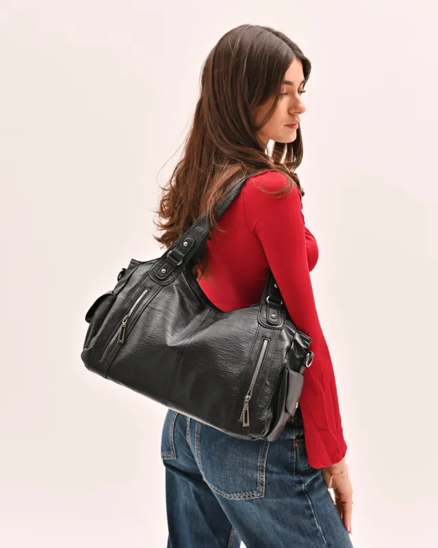 It girl city bag - Black made by Eyisa