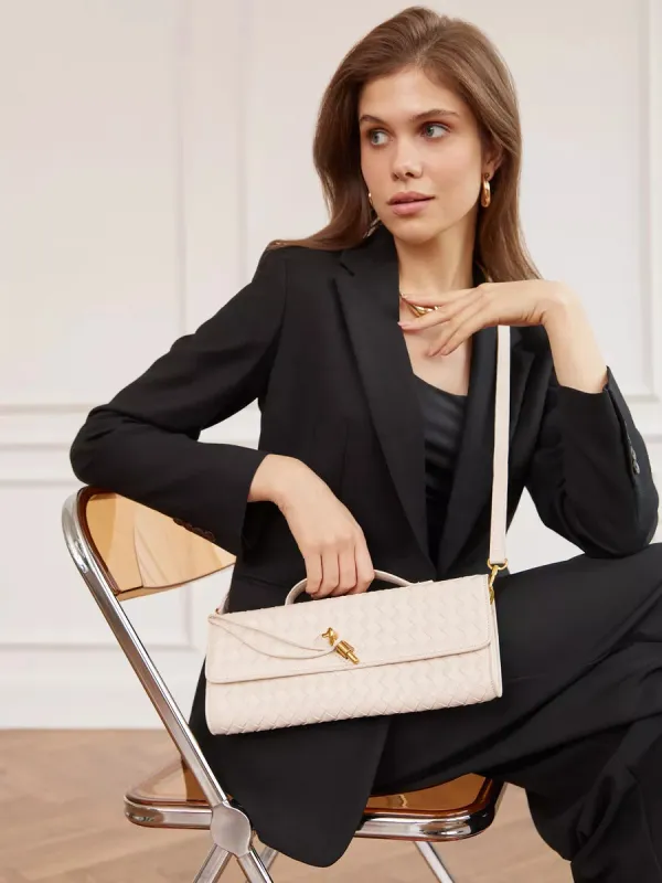 Emilia Clutch Bag - Off White sold by Eyisa