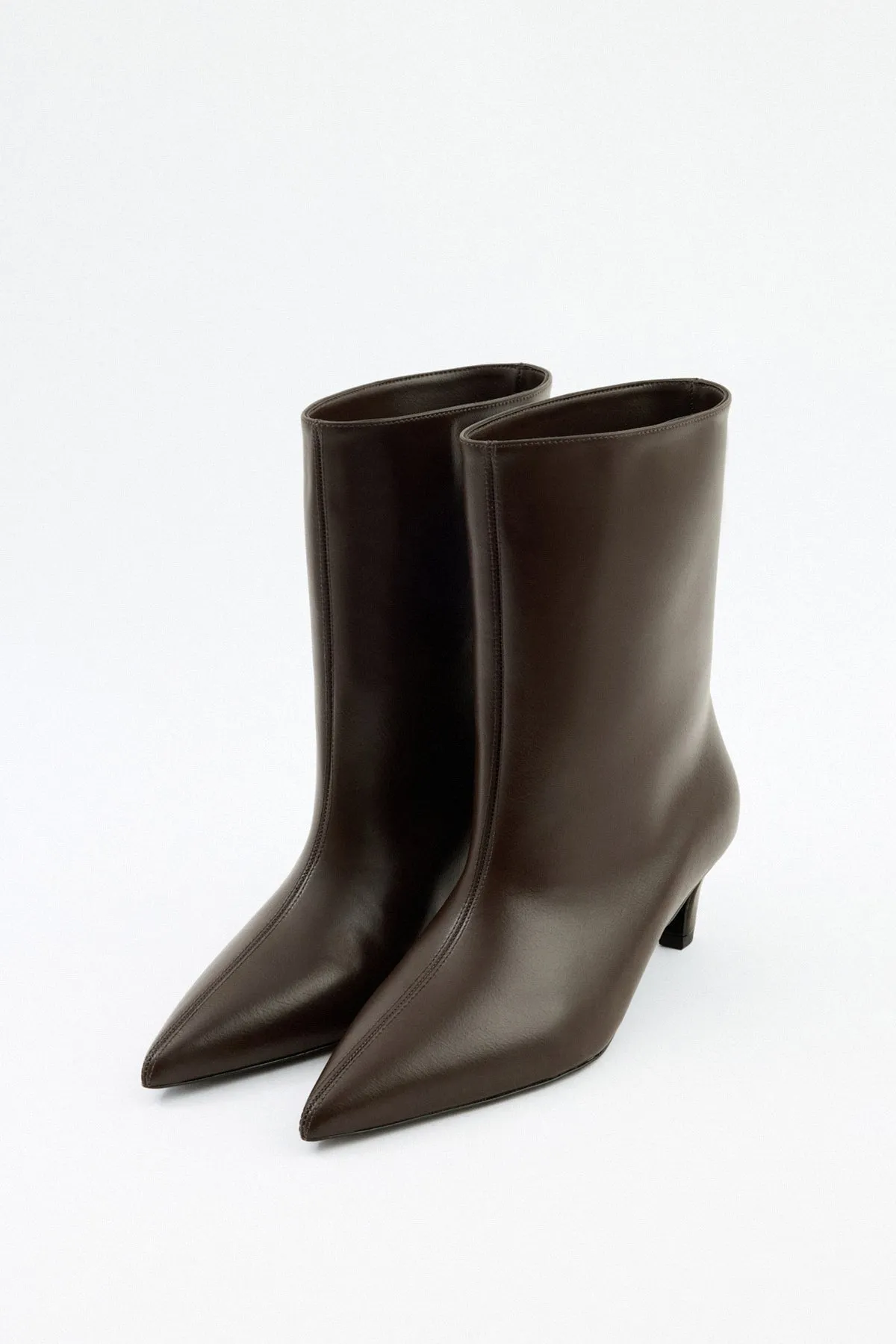 Aria Leather Ankle boots - Dark Brown sold by Eyisa product image thumbnail 2