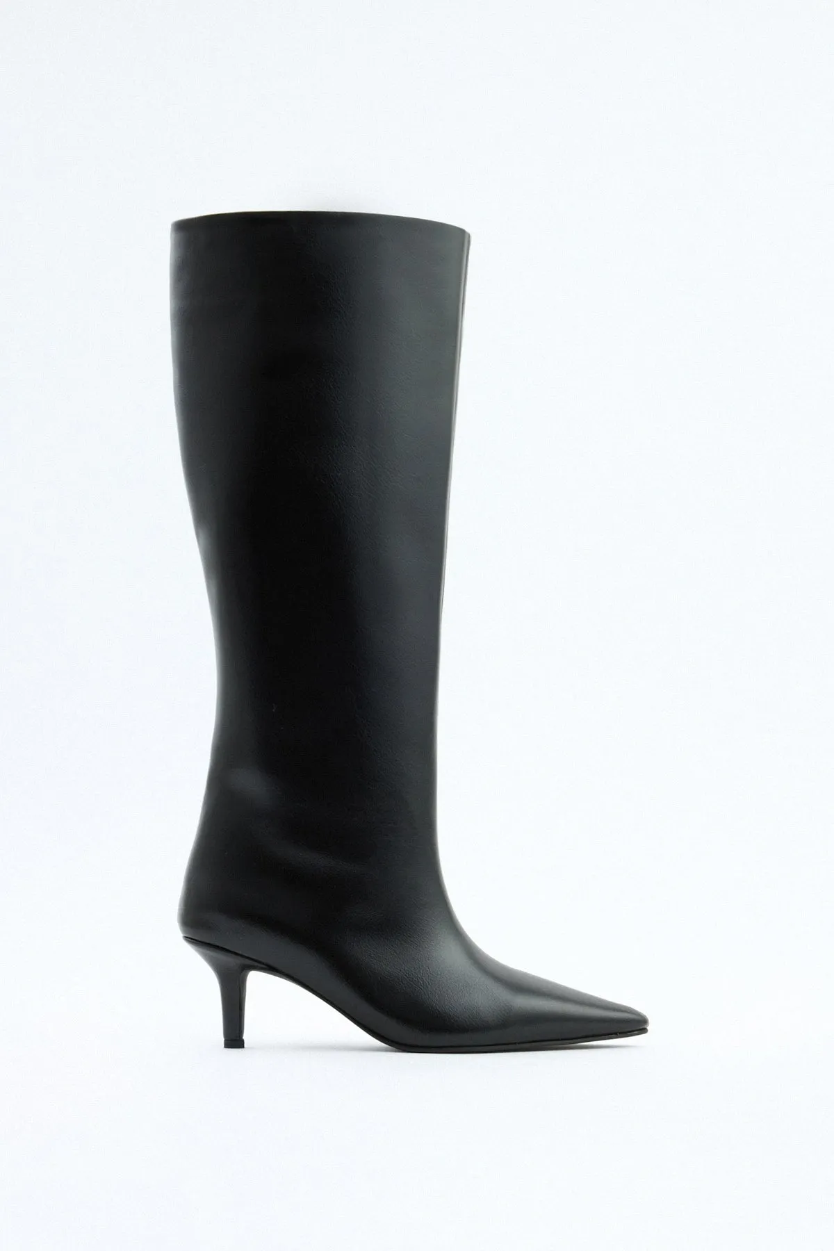 Mona Leather knee high boots - Black sold by Eyisa