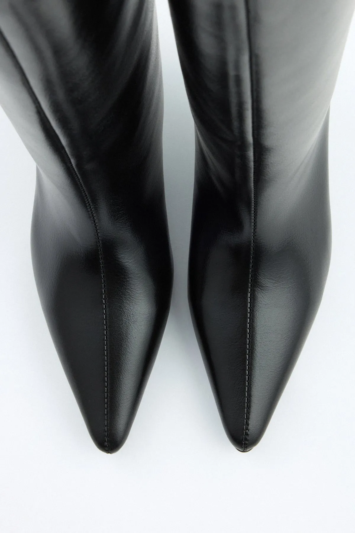 Mona Leather knee high boots - Black sold by Eyisa product image thumbnail 5