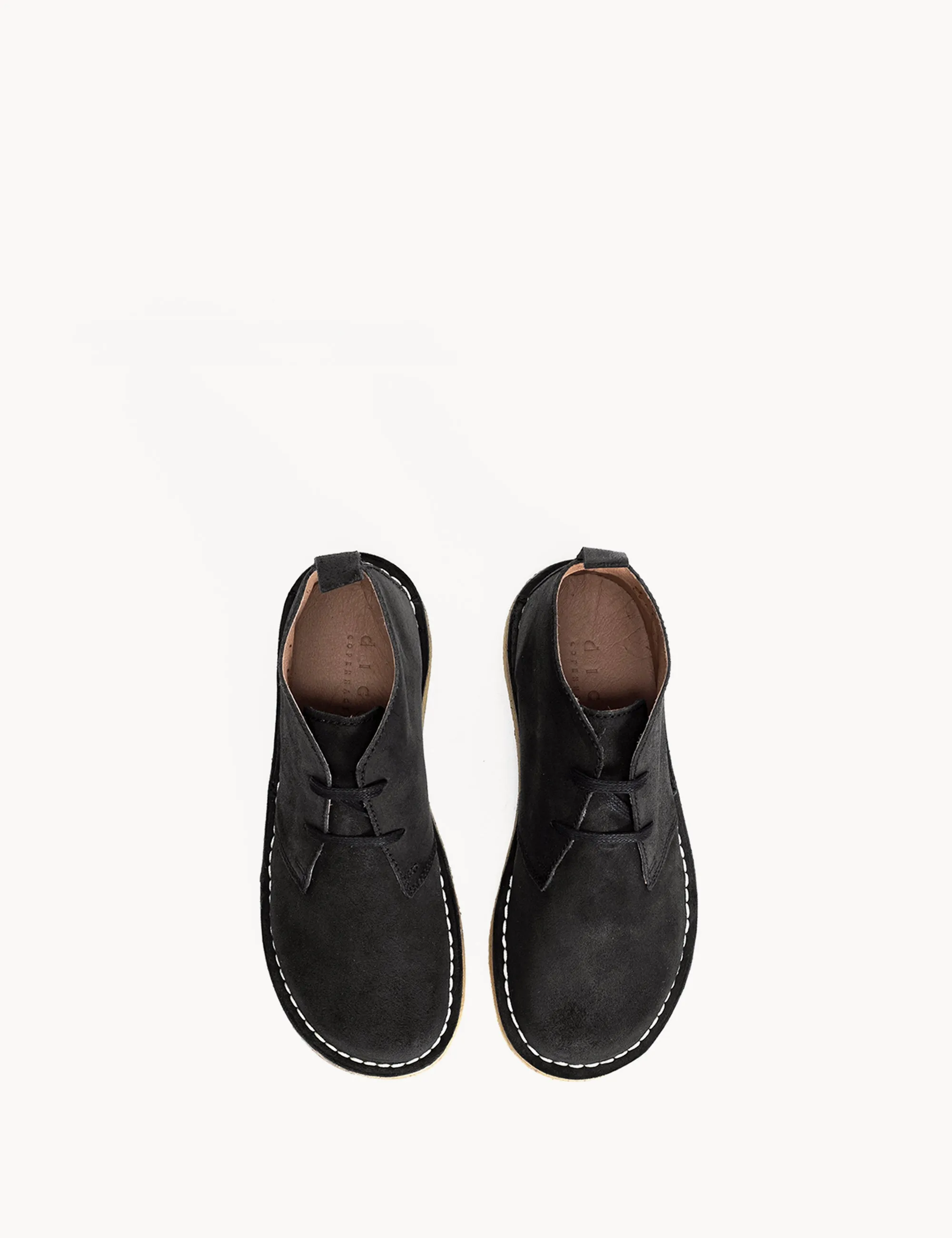 Silja In Black Waxed Suede With a Crepe Sole sold by DICO Copenhangen product image thumbnail 4
