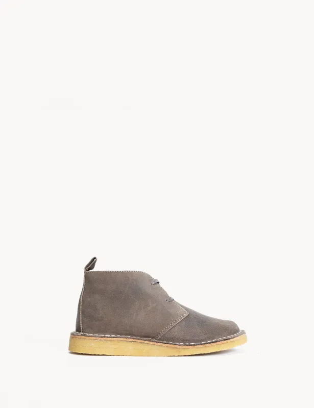 Silja In Taupe Waxed Suede With a Crepe Sole made by DICO Copenhangen