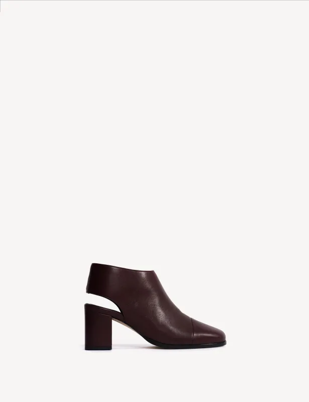 May Open Heel In Bordeaux Calfskin sold by DICO Copenhangen