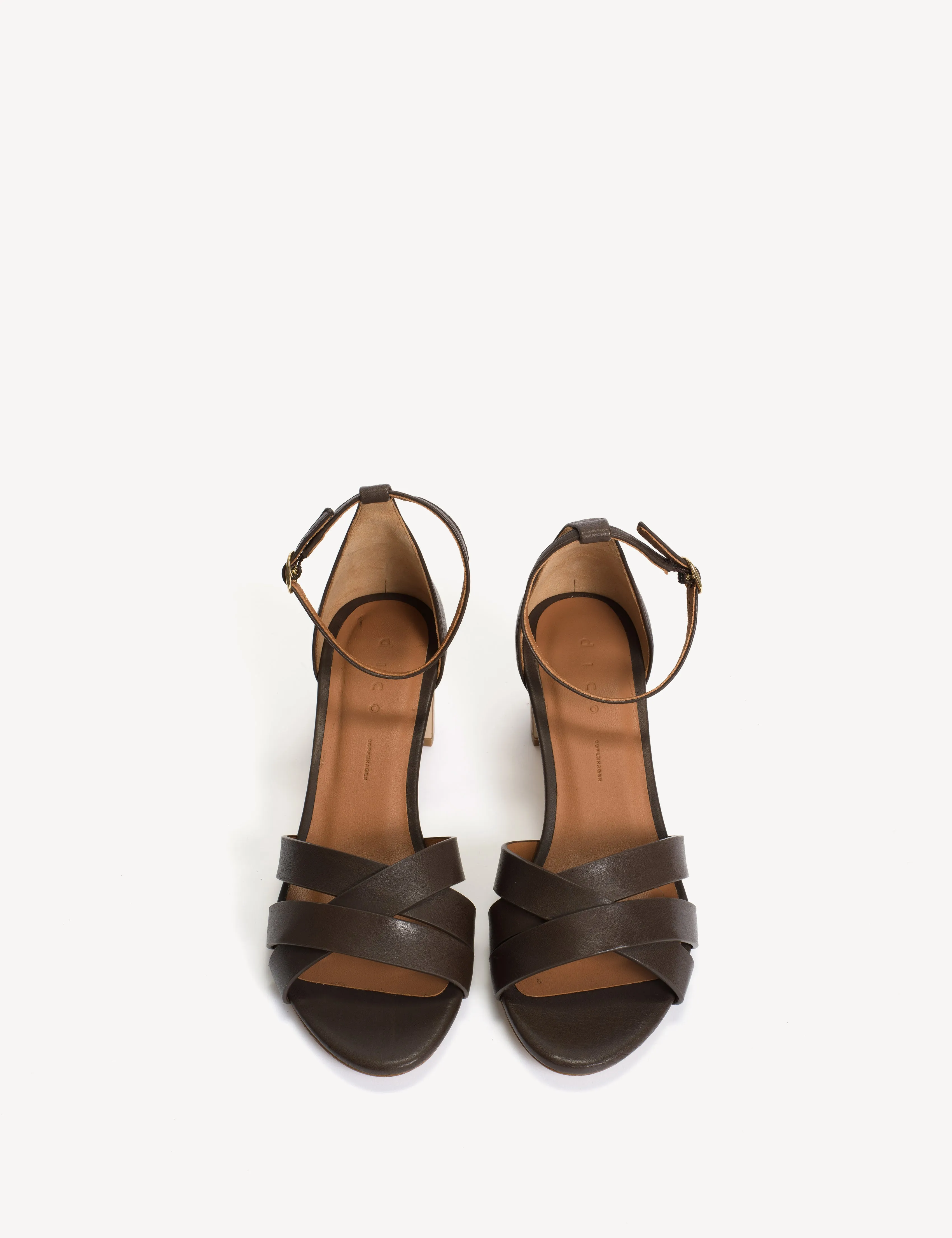 Kaia Regular Sandal In Dark Brown Calfskin sold by DICO Copenhangen product image thumbnail 4