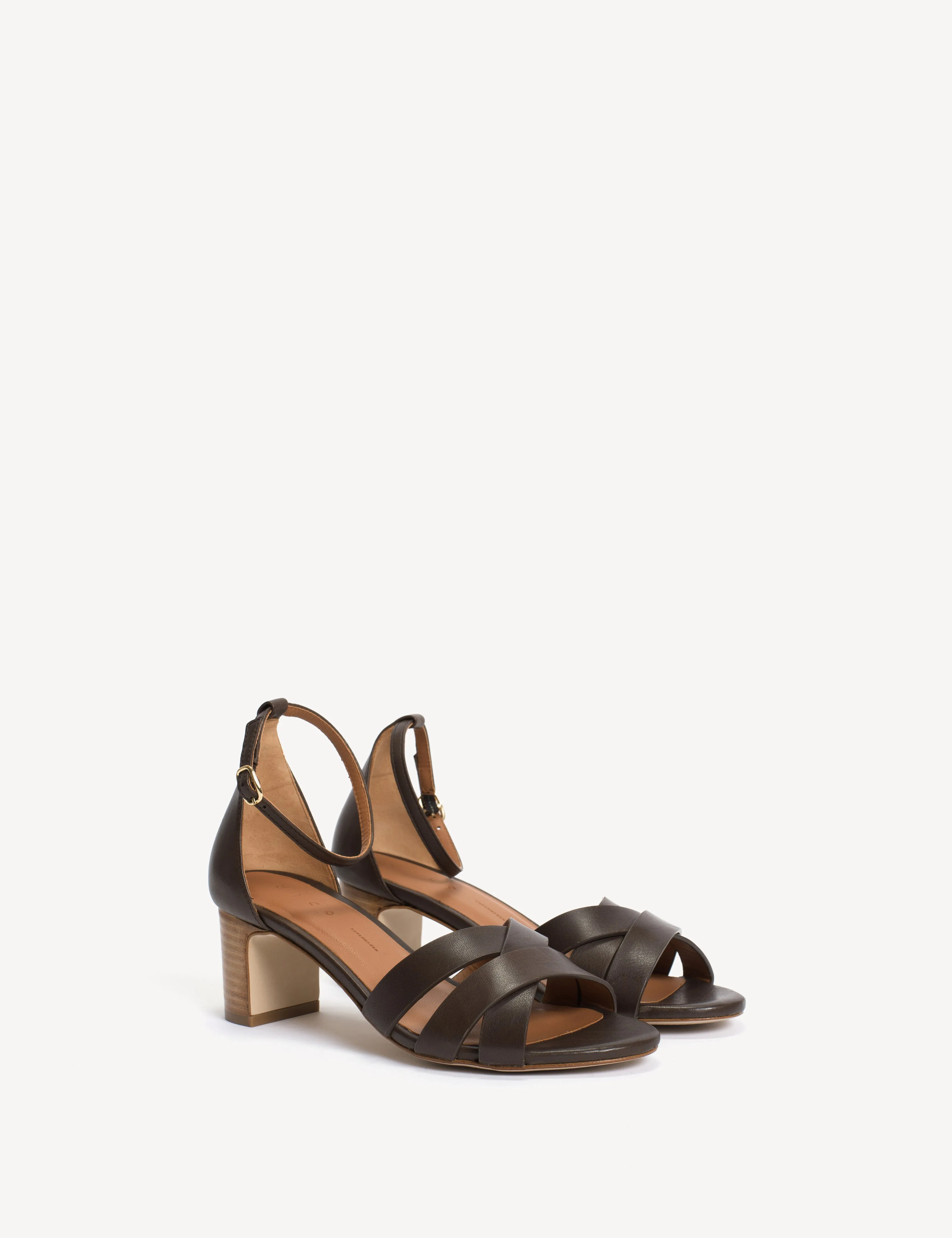 Kaia Regular Sandal In Dark Brown Calfskin sold by DICO Copenhangen product image thumbnail 2