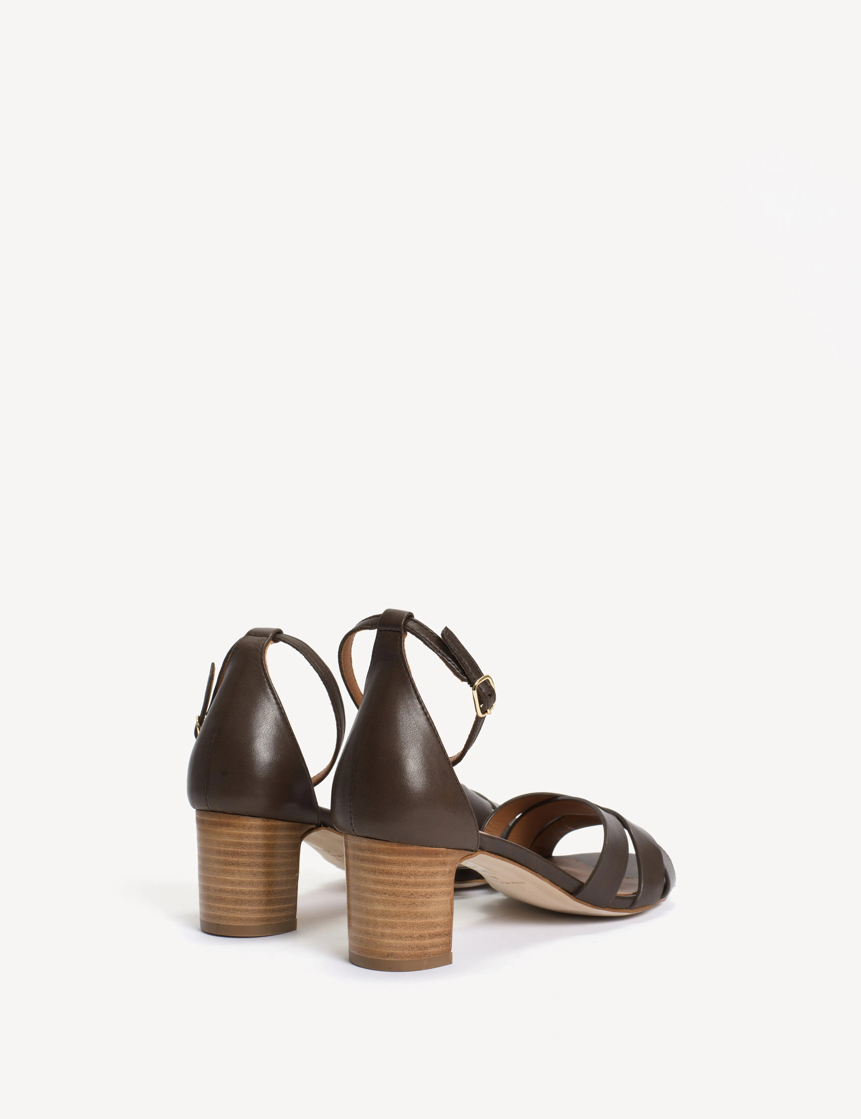 Kaia Regular Sandal In Dark Brown Calfskin sold by DICO Copenhangen product image thumbnail 3