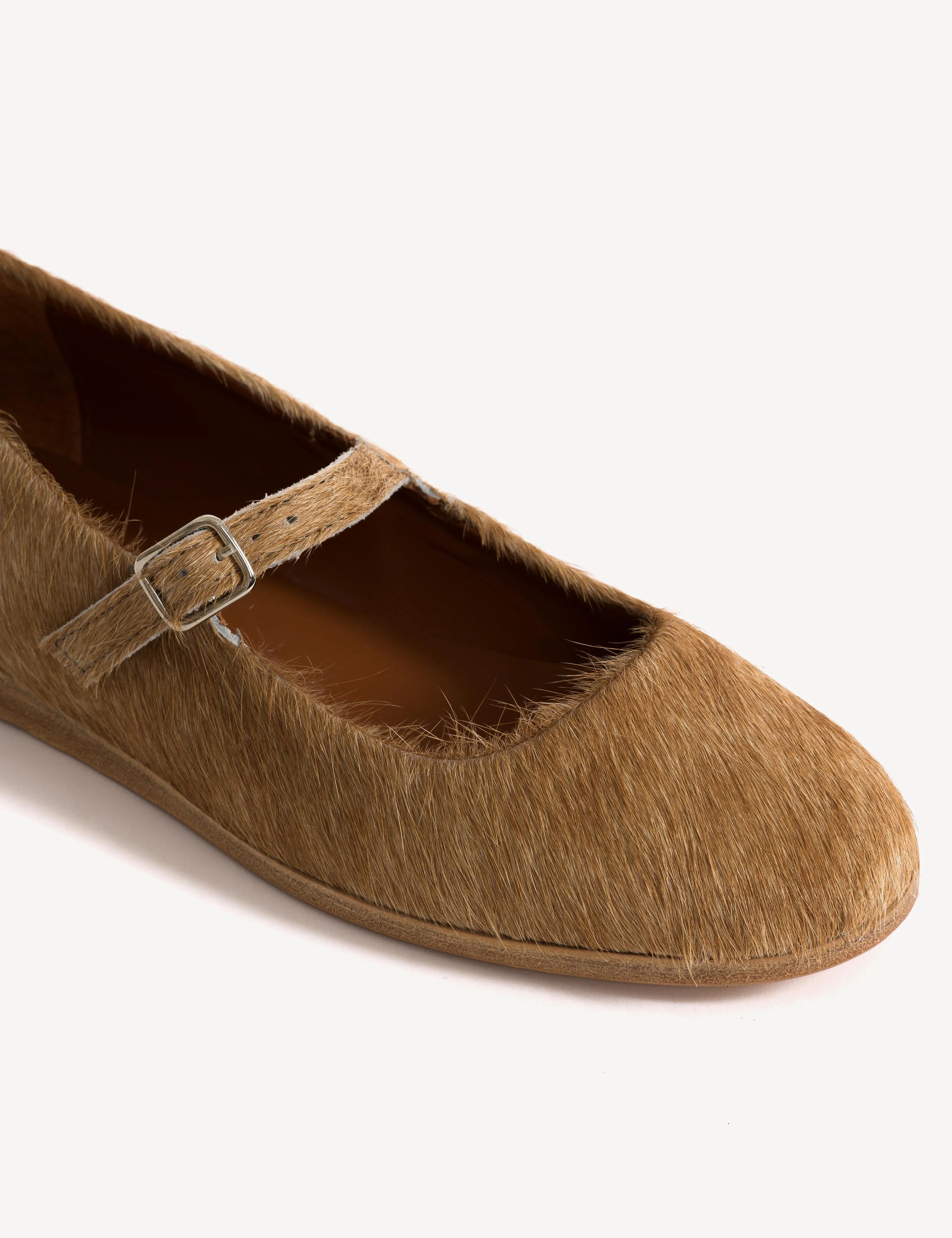 Ines Flats In Beige Shades Cow Fur sold by DICO Copenhangen product image thumbnail 5