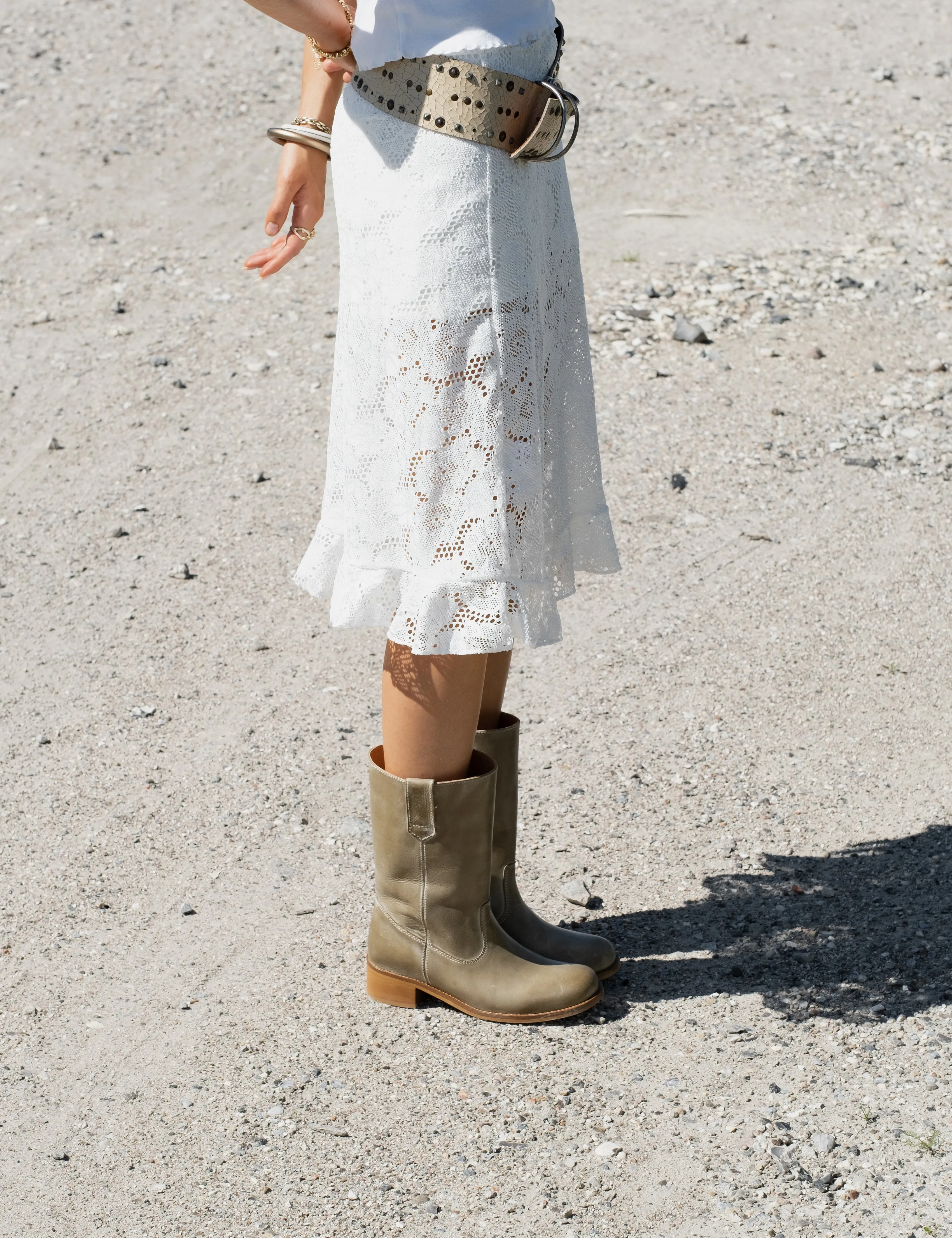 Julia Gaucho Boot In Green Escovado Leather sold by DICO Copenhangen product image thumbnail 4