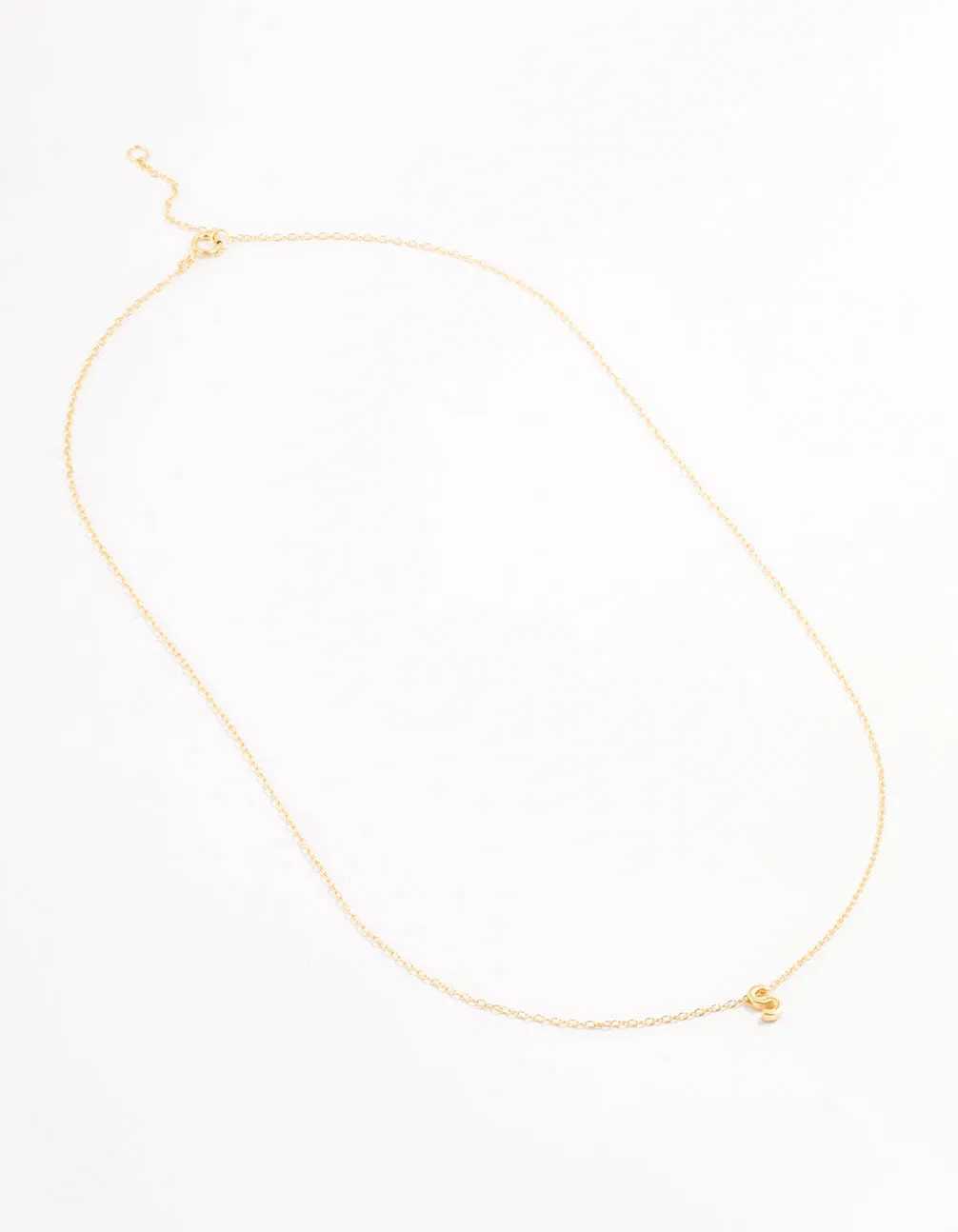 Gold Plated Sterling Silver Initial S Necklace sold by lovisa product image thumbnail 2