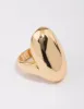 Gold Plated Smooth Statement Oval Ring sold by lovisa