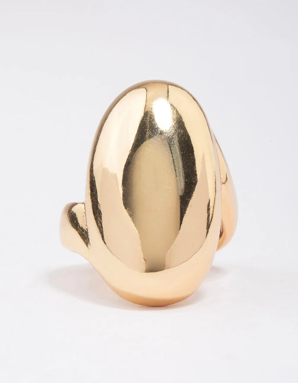 Gold Plated Smooth Statement Oval Ring sold by lovisa product image thumbnail 3