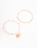 Gold Heart Charm Beaded Bracelet sold by lovisa