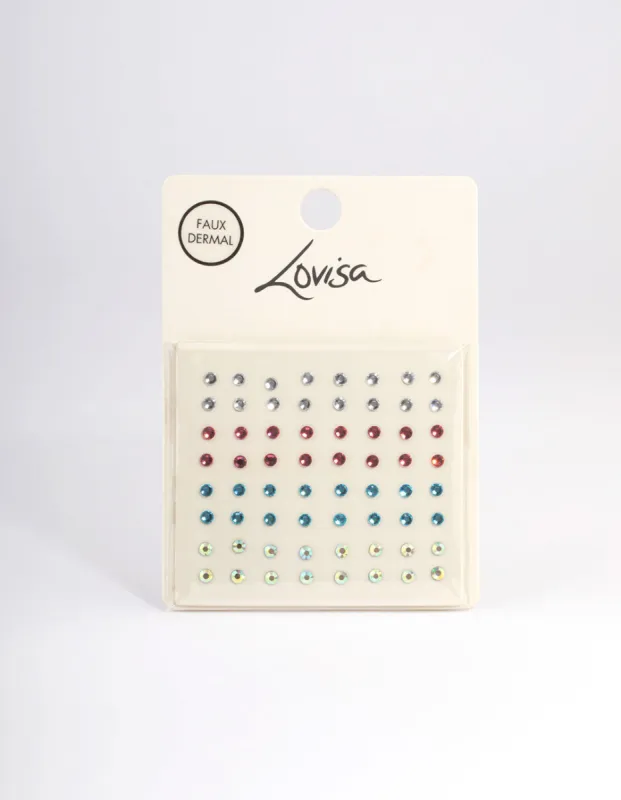 Acrylic Multi Small Face Jewels sold by lovisa