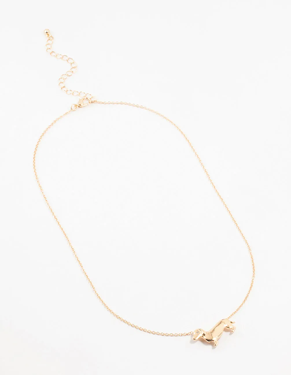 Gold Diamante Dachshund Necklace sold by lovisa product image thumbnail 2
