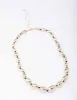 Gold Oval Bead Graduating Cord Necklace sold by lovisa