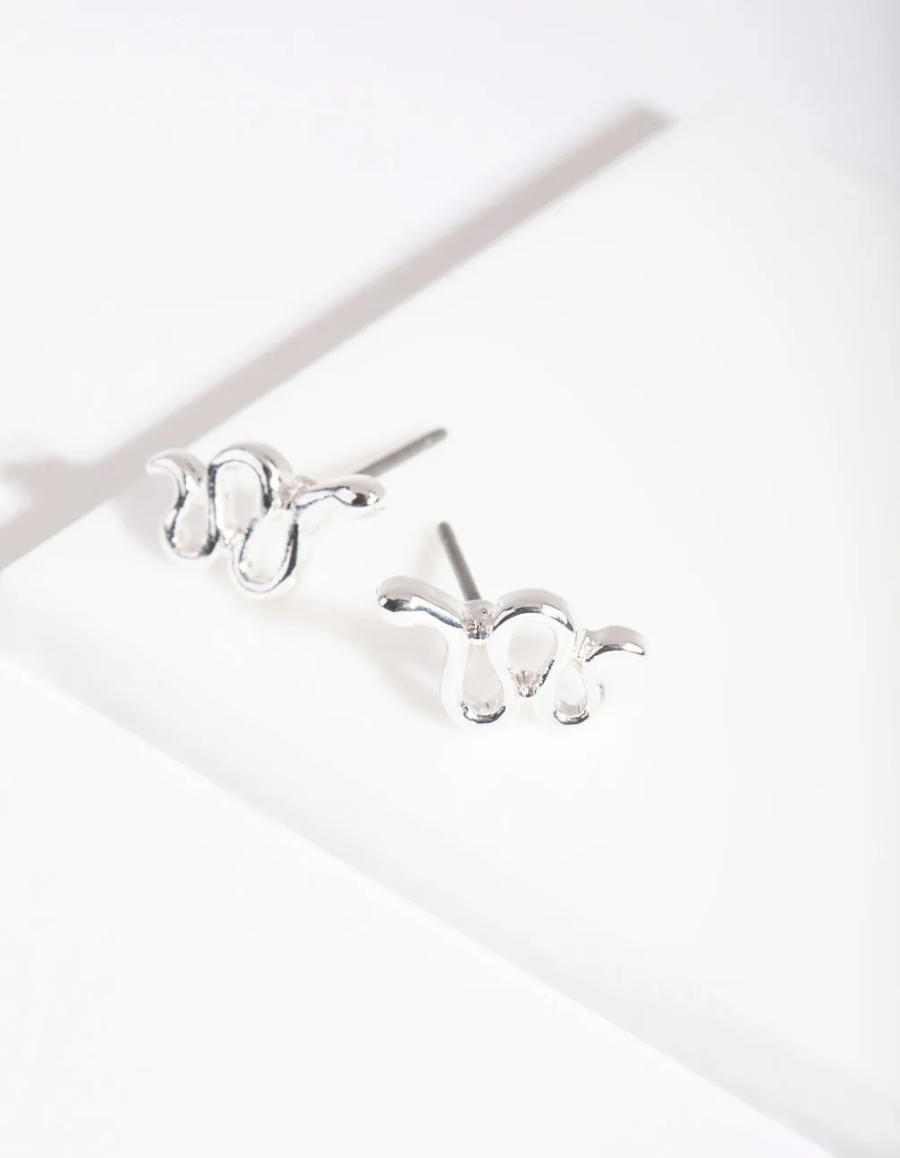 Silver Snake Stud Earrings sold by lovisa