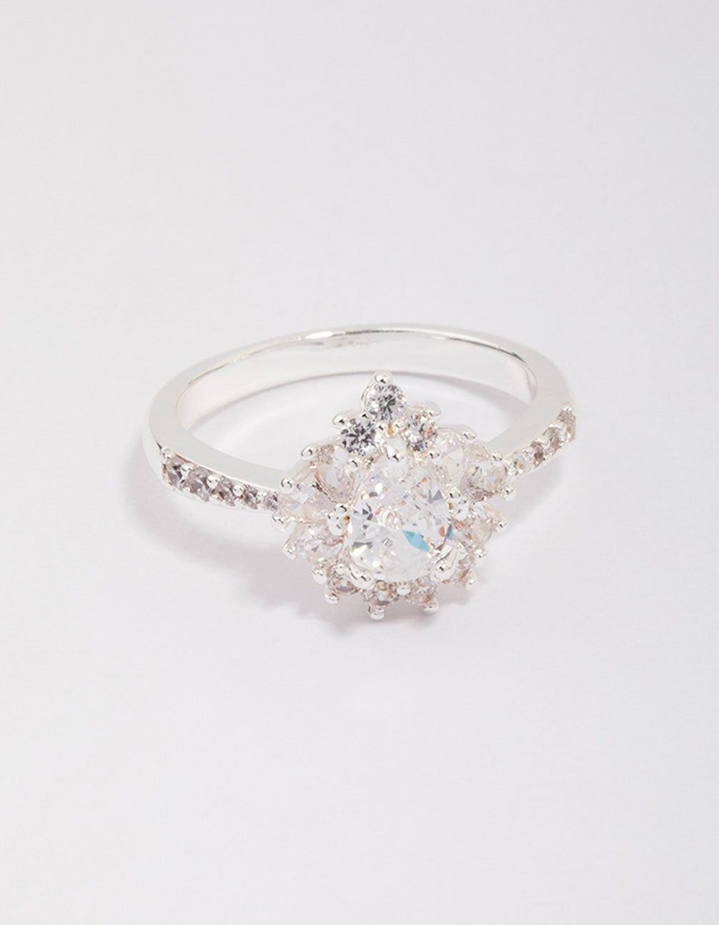 Silver Plated Regal Pear Ring sold by lovisa product image thumbnail 3