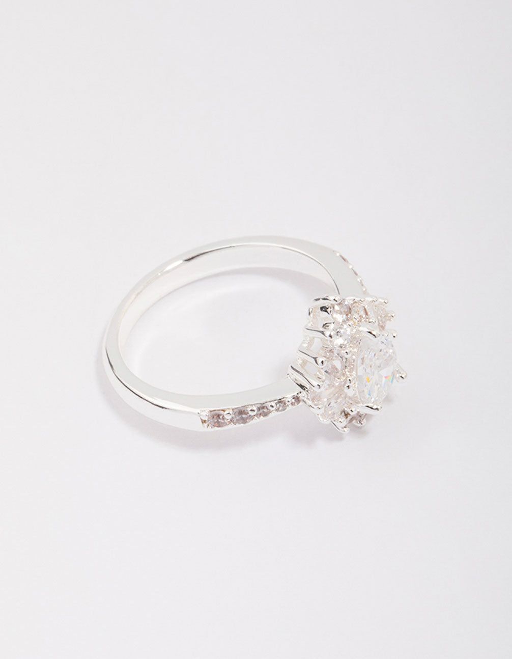 Silver Plated Regal Pear Ring sold by lovisa