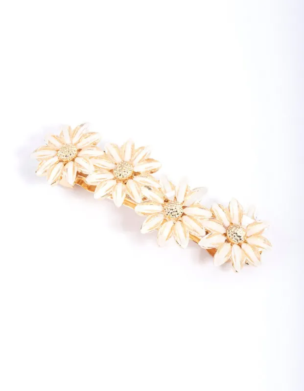 Gold Daisy Flower Clip sold by lovisa