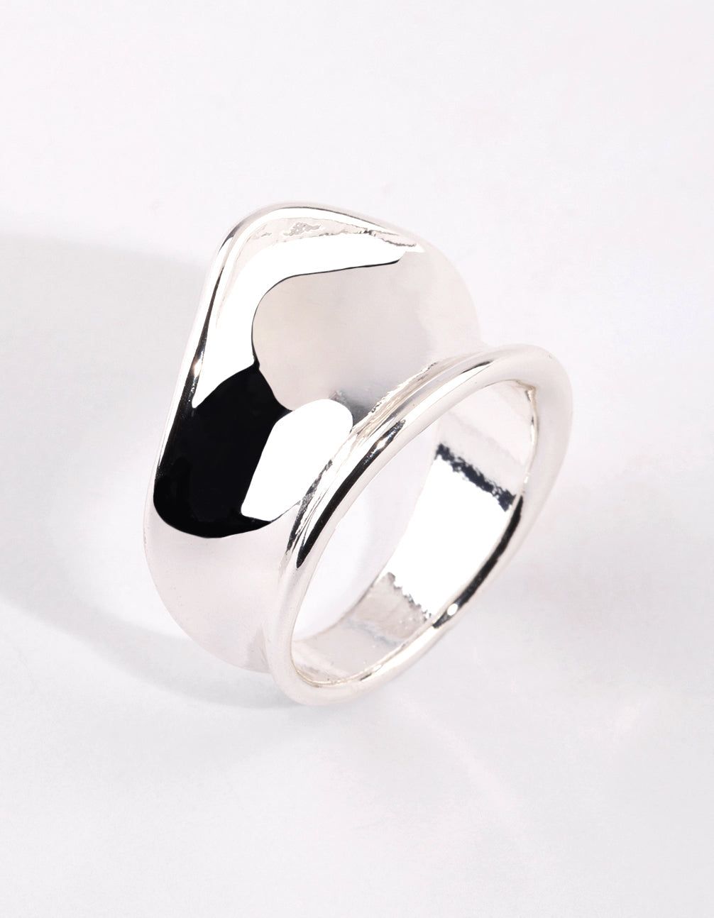 Rhodium Wide Molten Ring sold by lovisa product image thumbnail 3