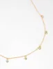 Gold Plated Mini Diamante Necklace sold by lovisa