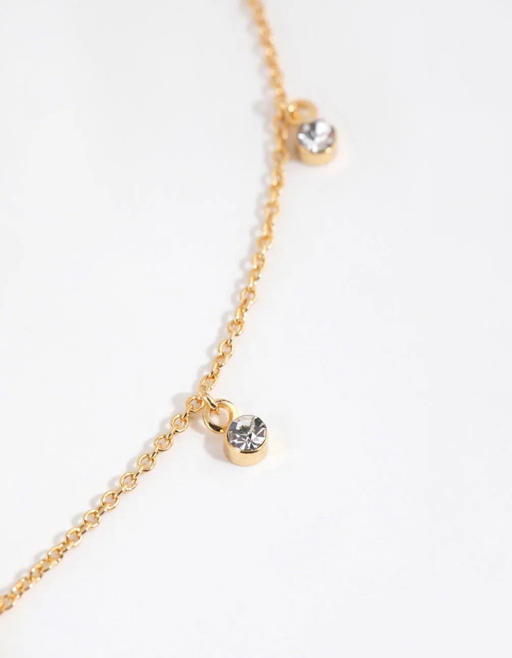 Gold Plated Mini Diamante Necklace sold by lovisa product image thumbnail 3