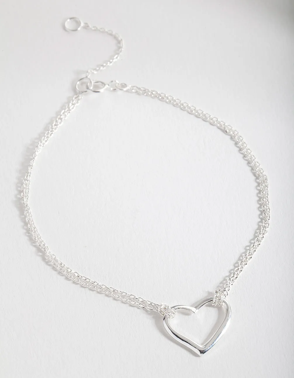 Sterling Silver Open Heart Bracelet sold by lovisa product image thumbnail 3