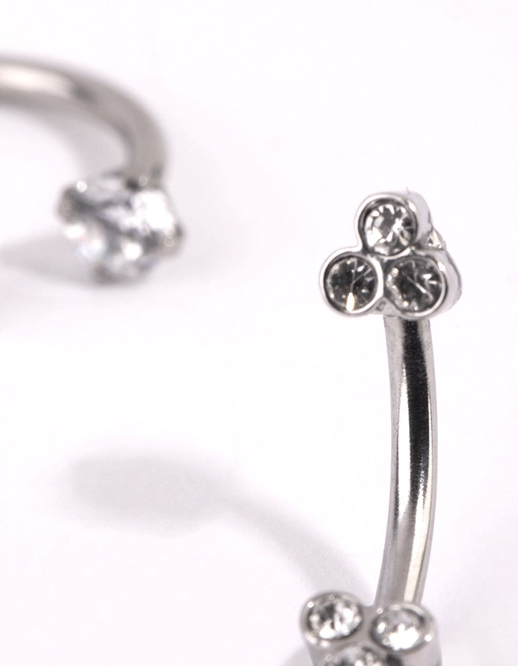 Surgical Steel Cubic Zirconia Horseshoe & Barbell Set sold by lovisa product image thumbnail 3