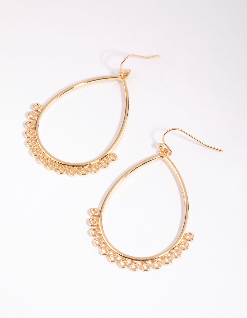 Gold Long Teardrop Earrings sold by lovisa