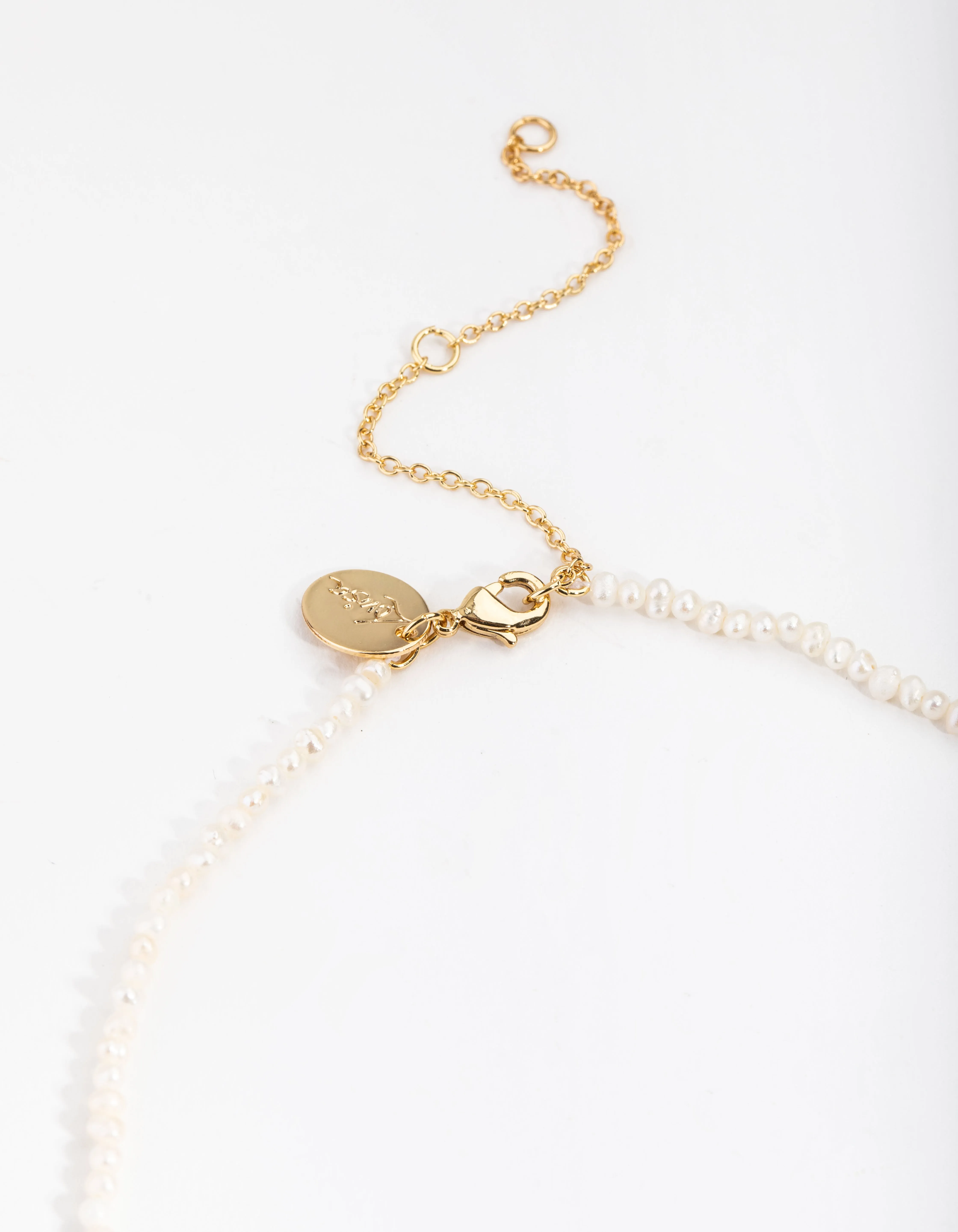 Gold Plated Single Row Freshwater Pearl Necklace sold by lovisa product image thumbnail 3