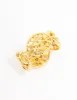 Gold Plated Filigree Oval Band Ring sold by lovisa