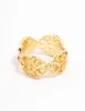 Gold Plated Filigree Oval Band Ring sold by lovisa