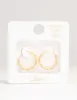 Gold Plated Sterling Silver Twisted Hoop Earrings 15MM sold by lovisa