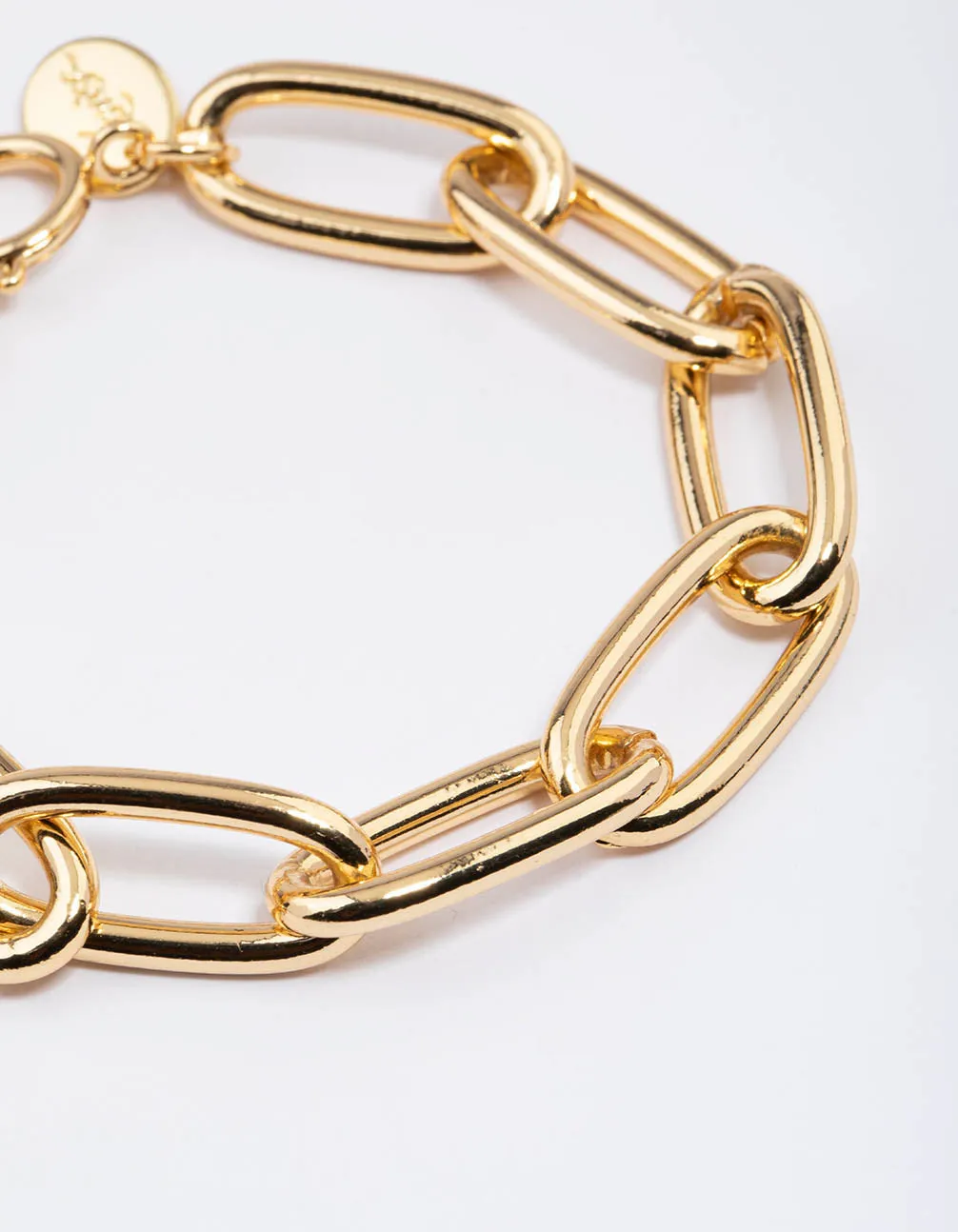 Gold Plated Classic Oval Link Bracelet sold by lovisa product image thumbnail 2