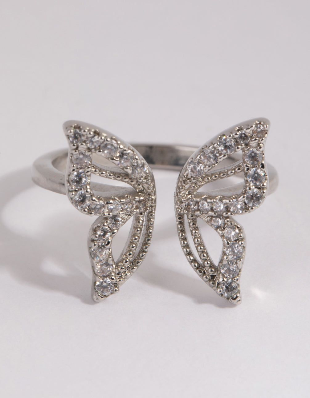 Rhodium Cubic Zirconia Butterfly Ring sold by lovisa product image thumbnail 2