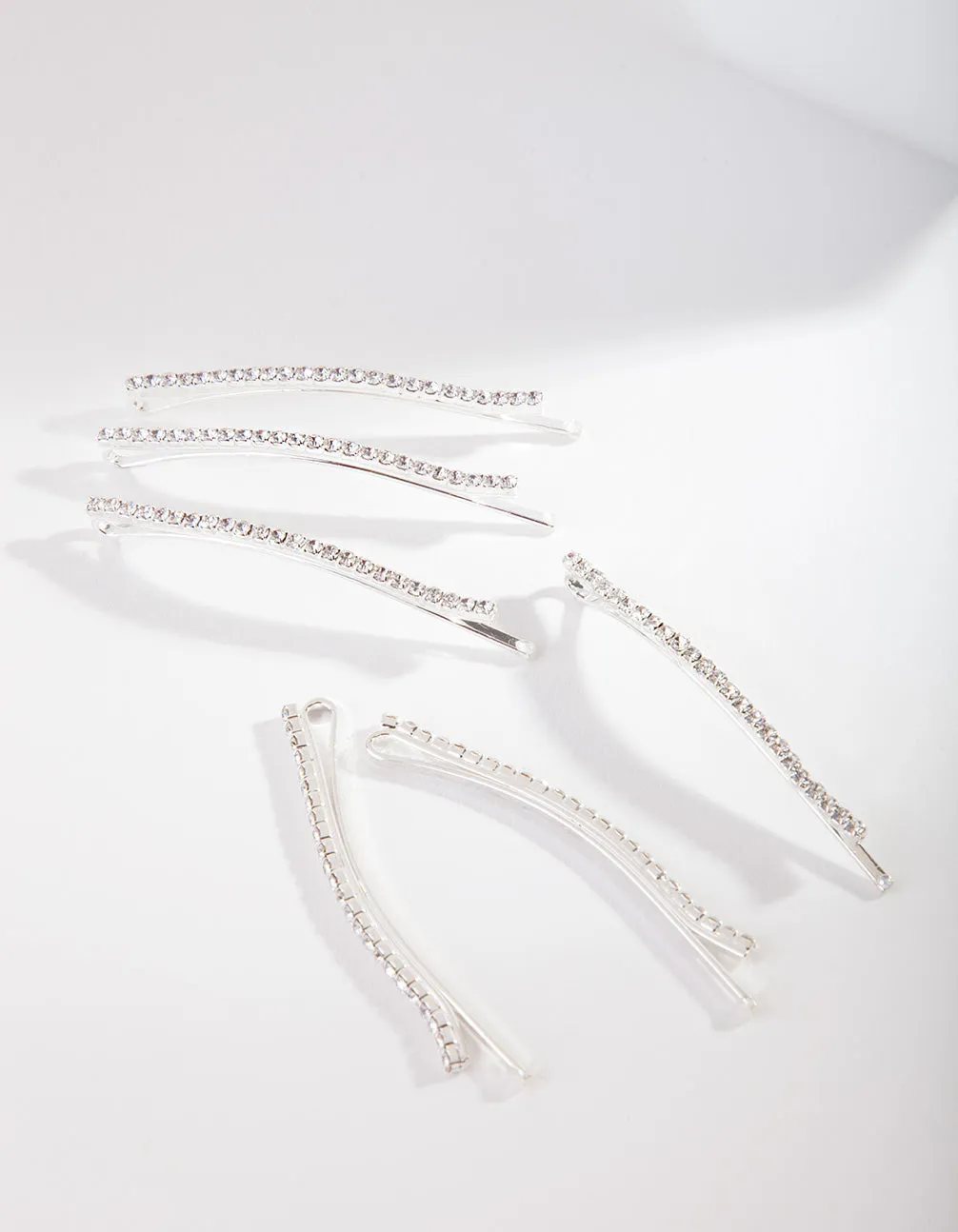 Silver Mini Crystal Pin 6-Pack sold by lovisa