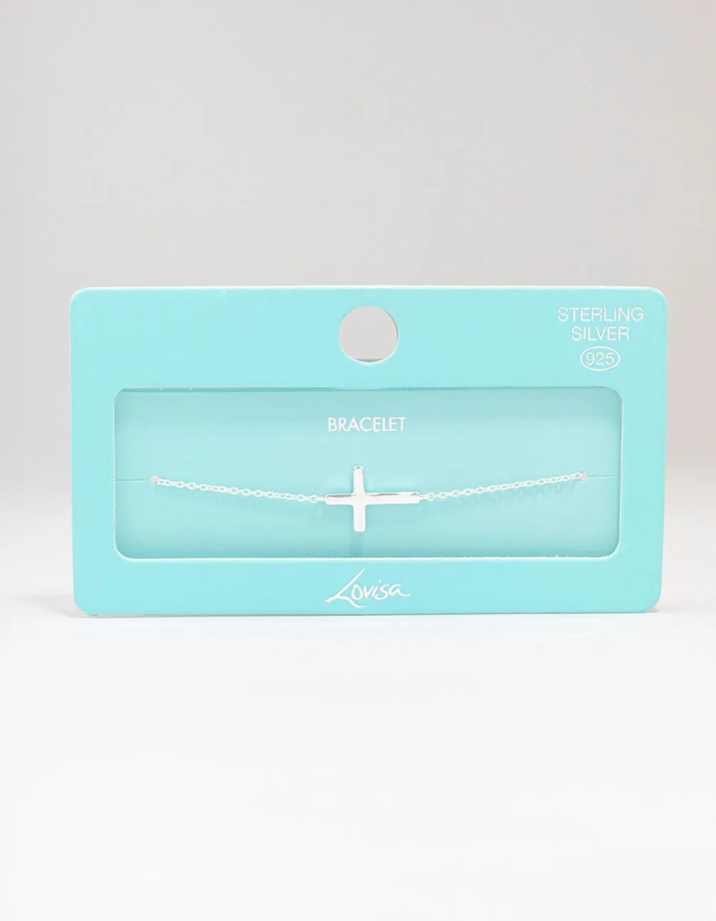 Sterling Silver Horizontal Cross Bracelet sold by lovisa product image thumbnail 3