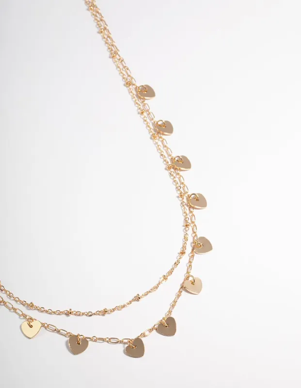 Gold Triangle Layer Heart Waist Chain sold by lovisa