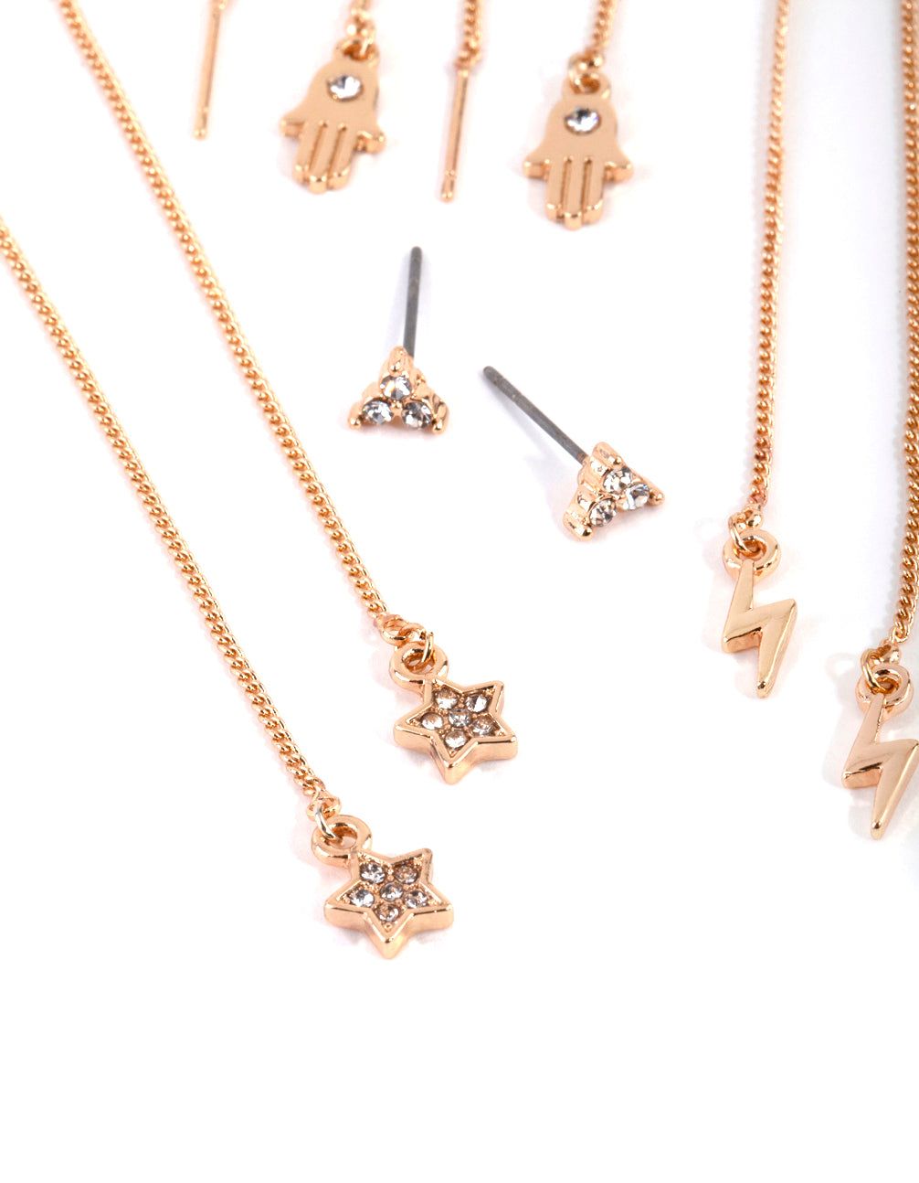 Gold Mystic Stud & Drop Earring Pack sold by lovisa product image thumbnail 2