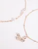 Rose Gold Pearl & Butterfly Bracelet Set sold by lovisa