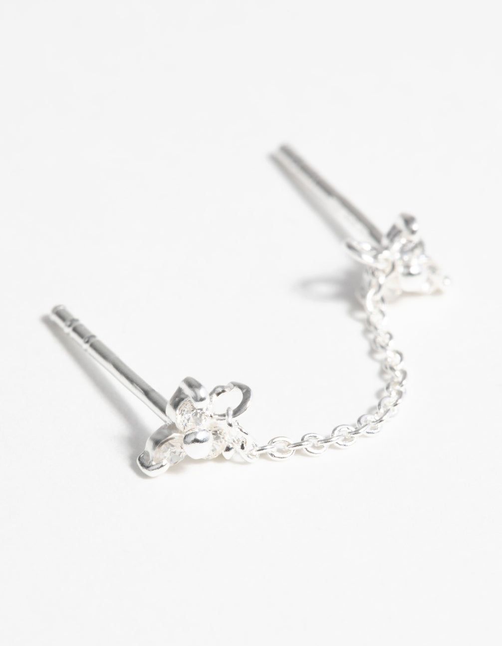 Sterling Silver Flower Stud Earrings sold by lovisa