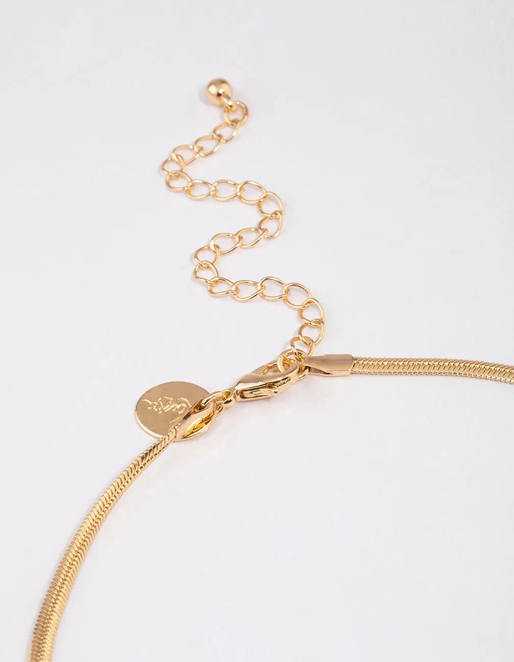 Gold Plated Classic Cubic Zirconia Baguette Necklace sold by lovisa product image thumbnail 3