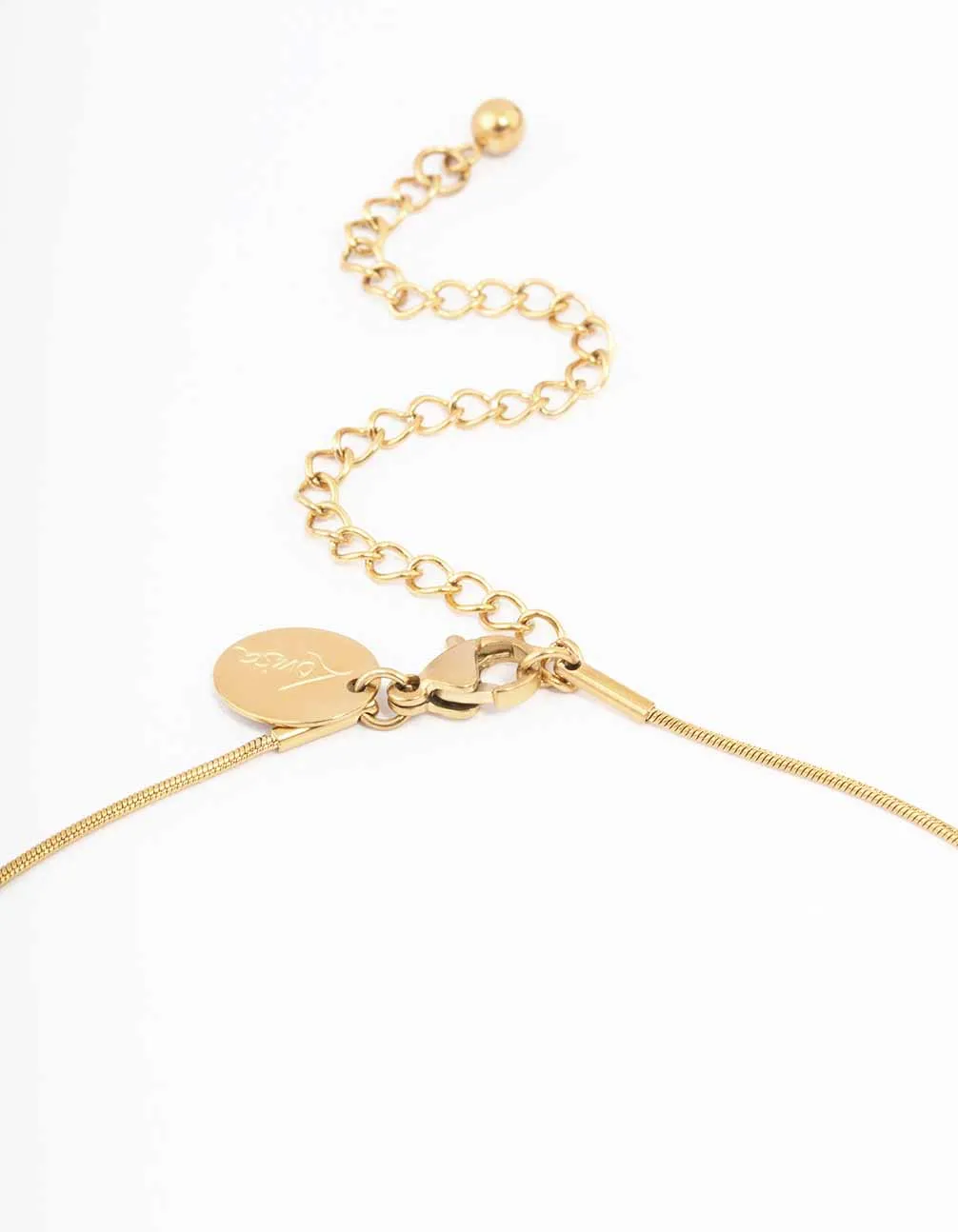 Waterproof Gold Plated Stainless Steel Classic Puffy Heart Pendant Necklace sold by lovisa product image thumbnail 3