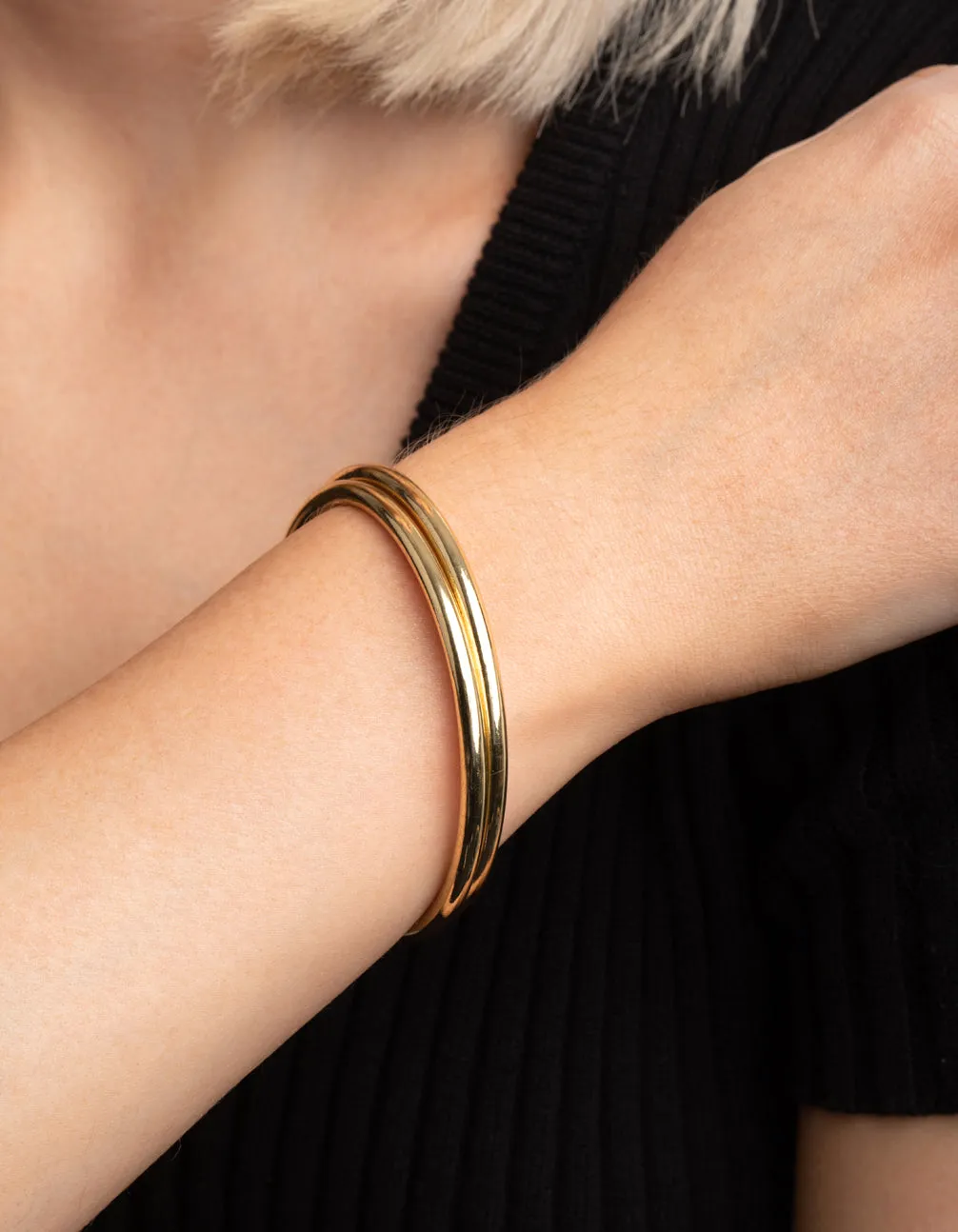 Gold Plated Bangle Set sold by lovisa product image thumbnail 2